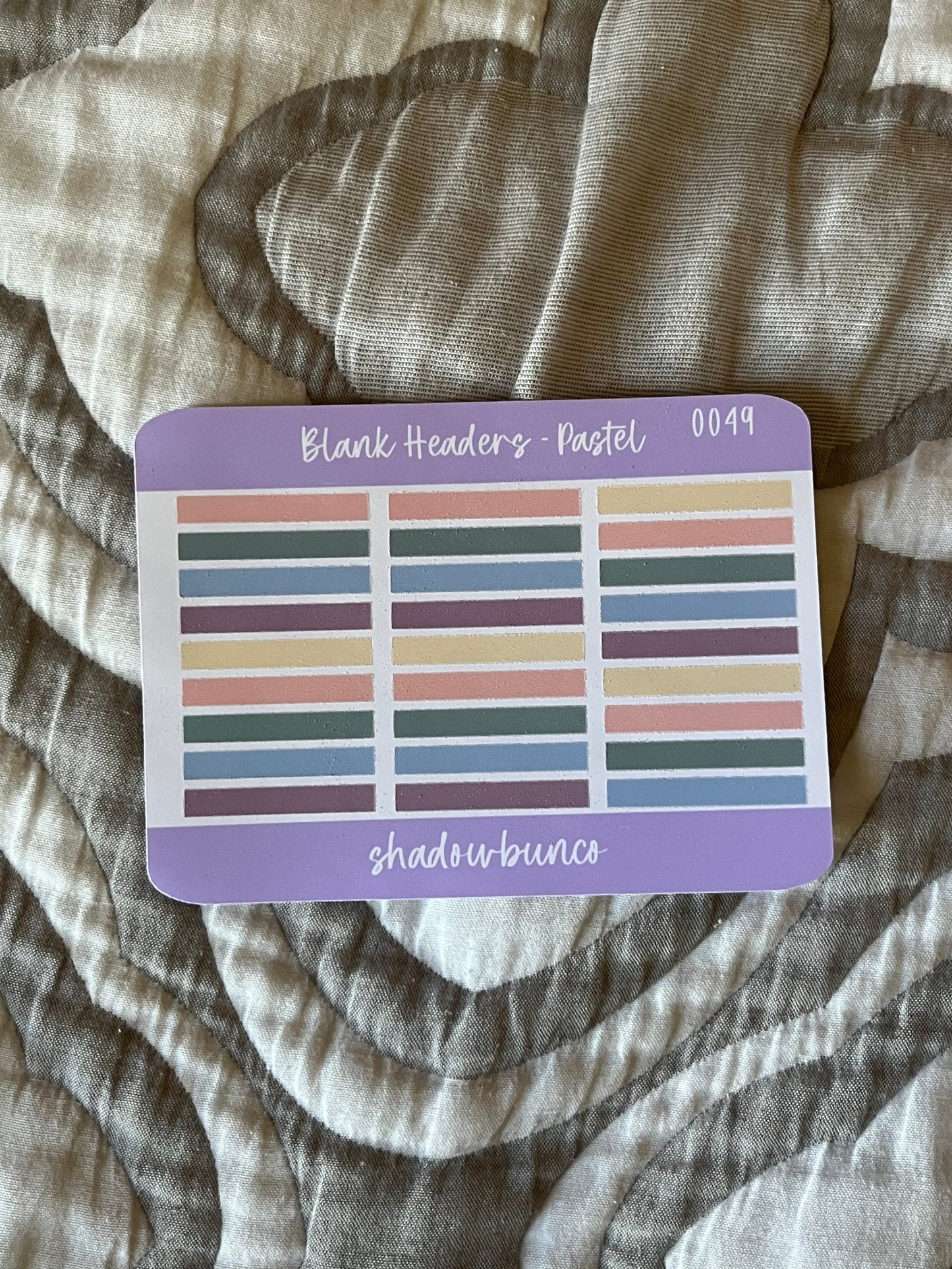 Blank Headers Pastel & Nude