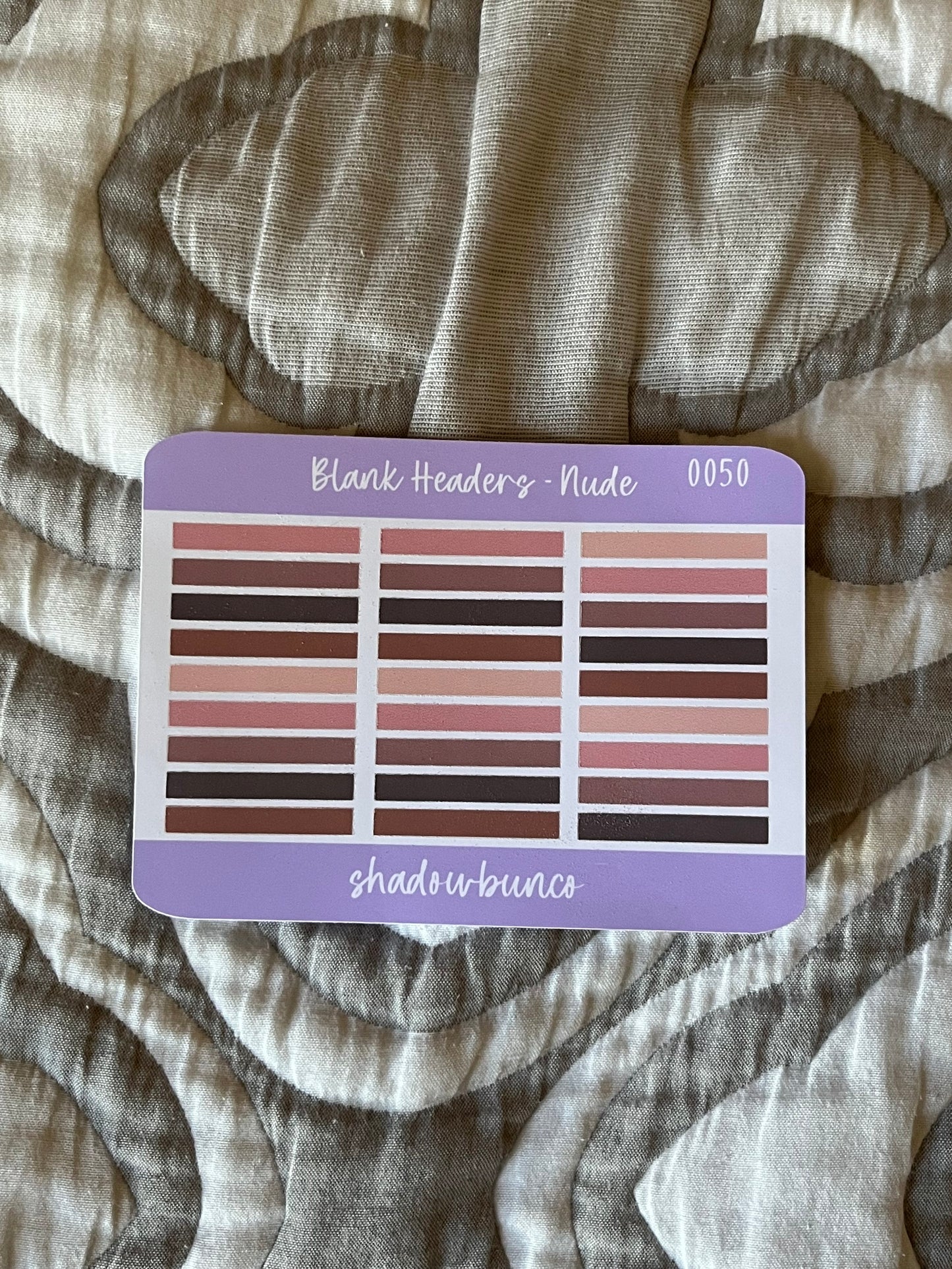 Blank Headers Pastel & Nude