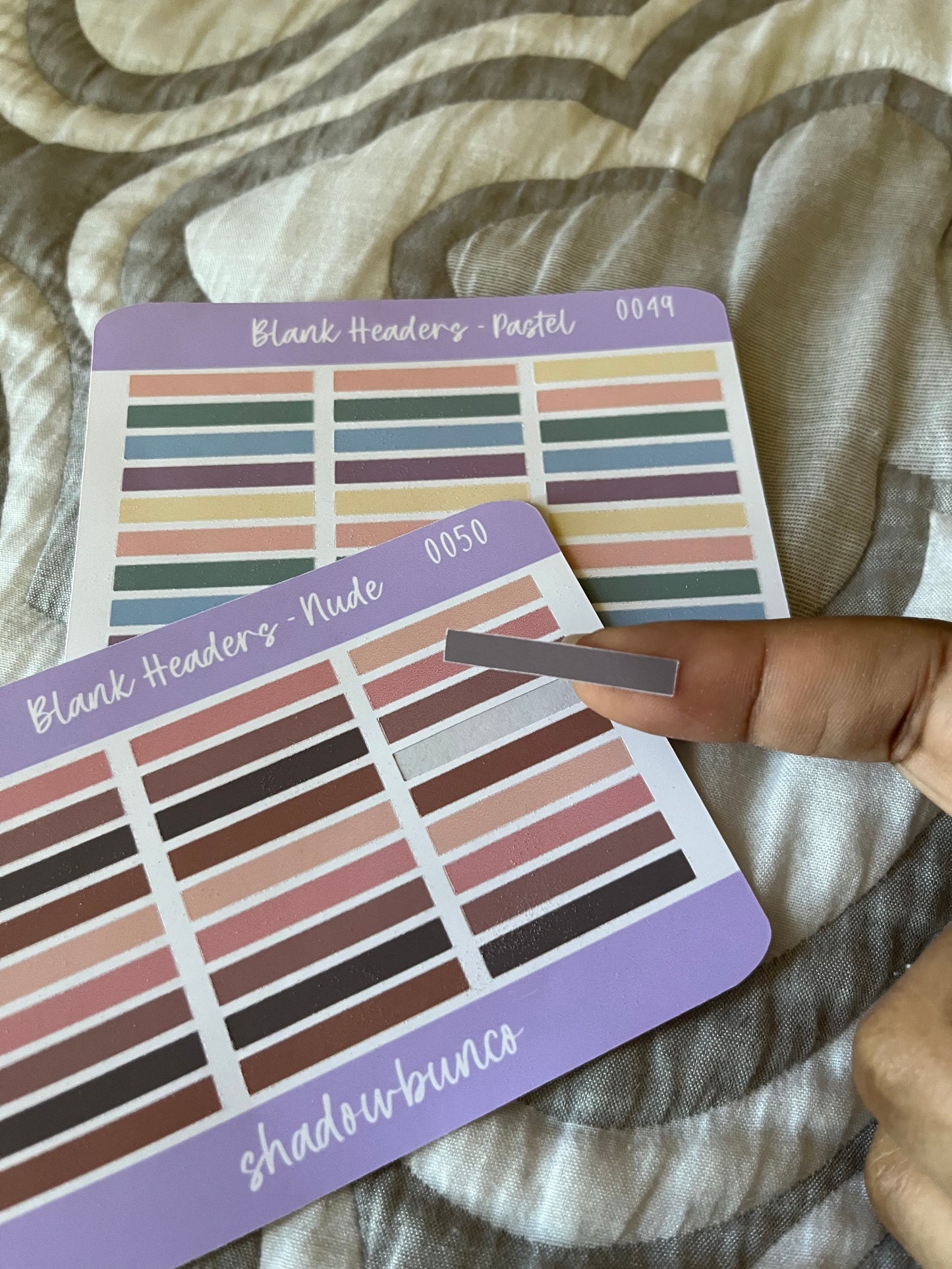 Blank Headers Pastel & Nude