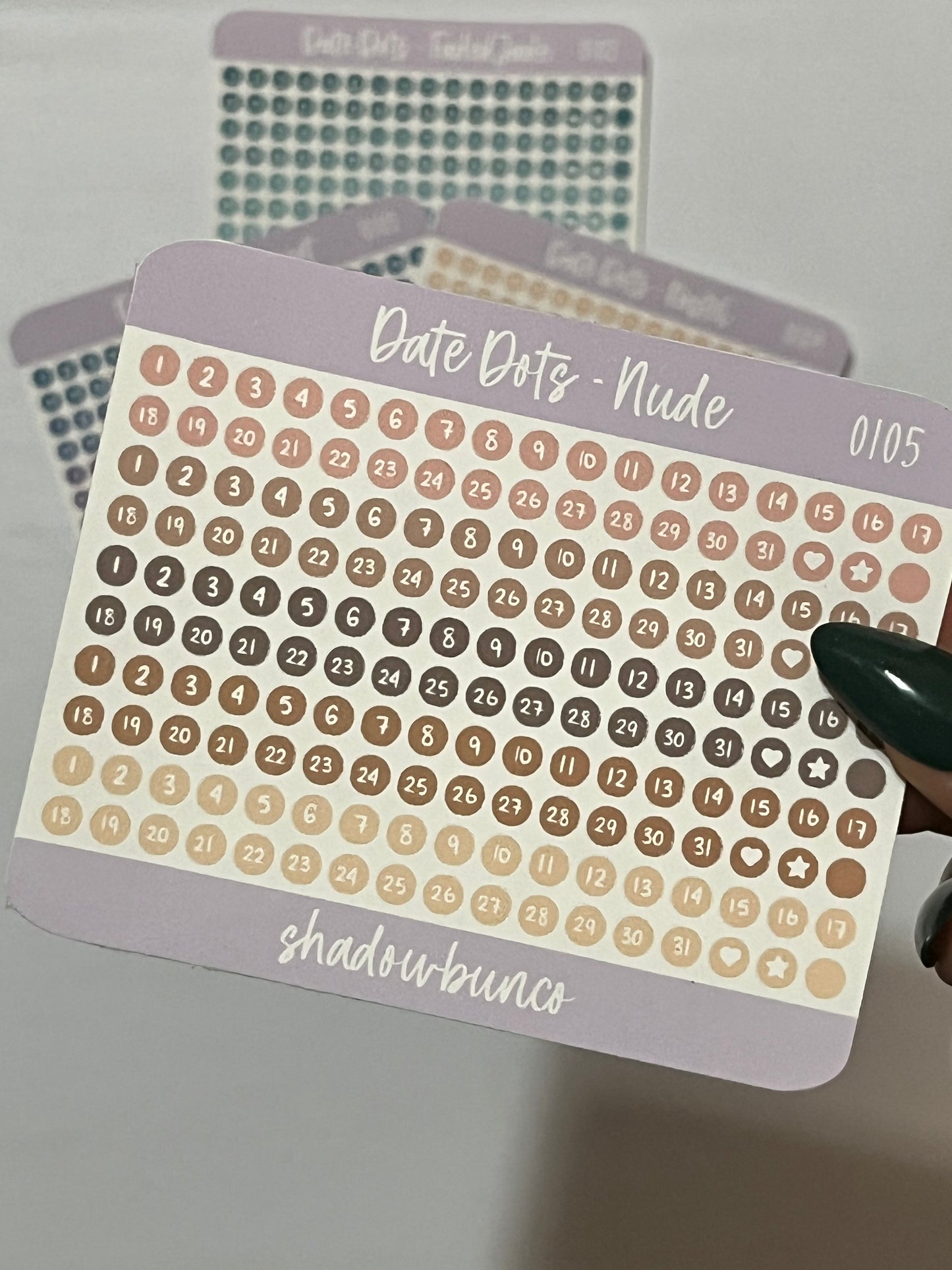 Date Dots Pastel & Nude