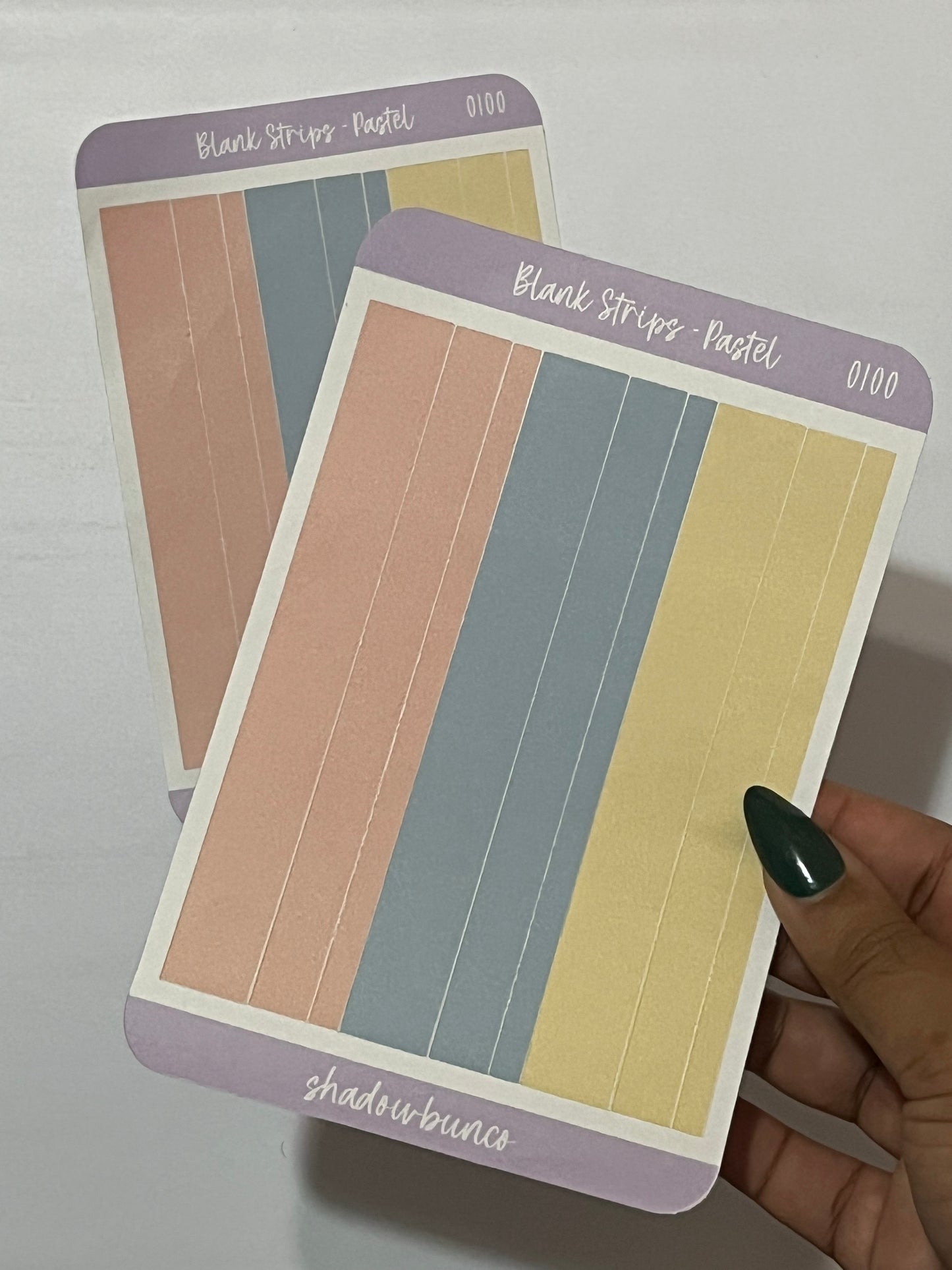 Blank Strips Vertical Pastel & Nude