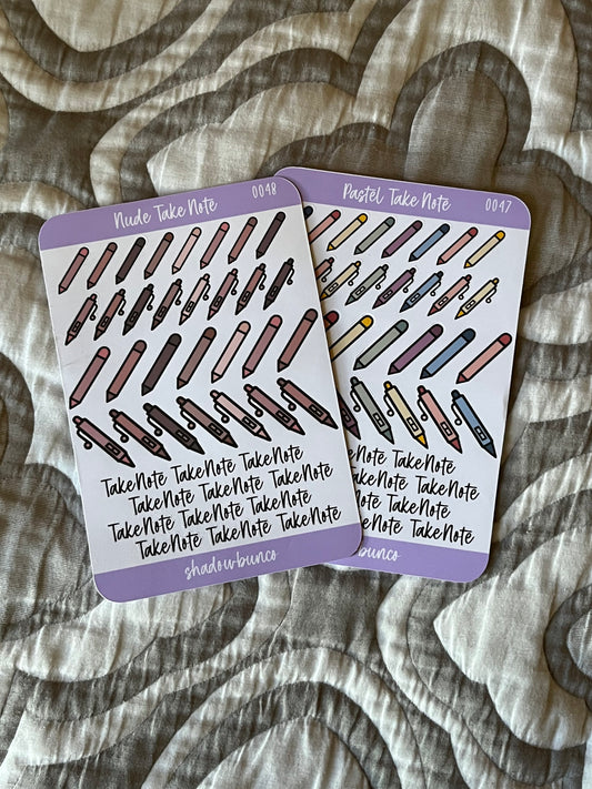 Take Note Pastel & Nude