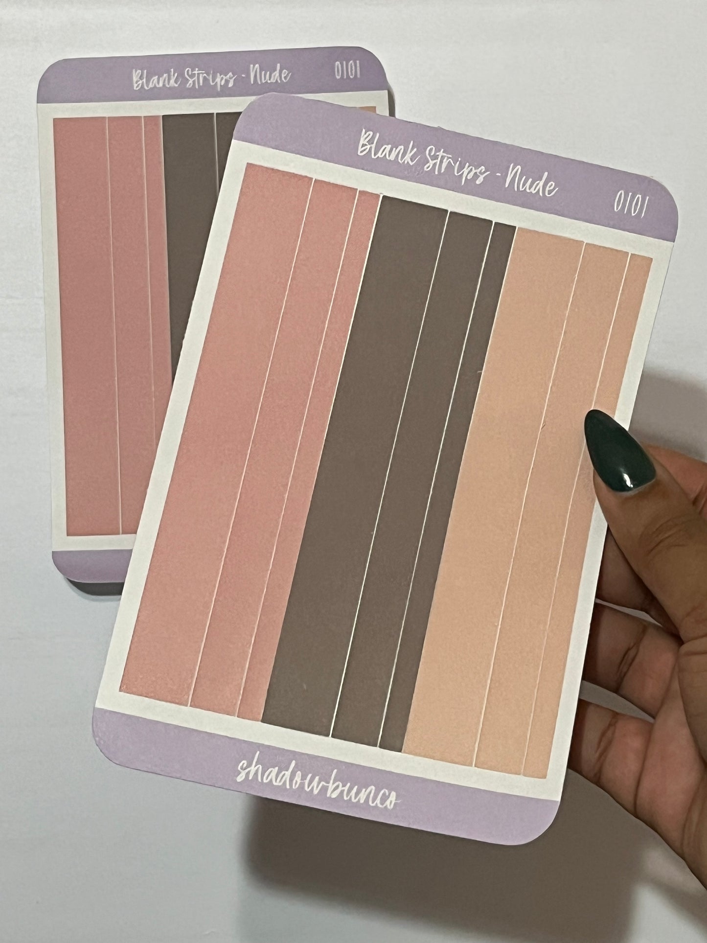 Blank Strips Vertical Pastel & Nude